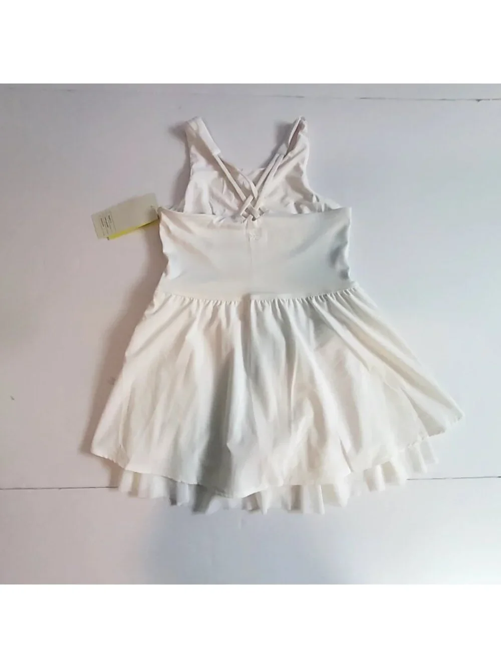 All In Motion Girls White Sleeveless Dress With Built-In Shorts Size S - Picture 9 of 9